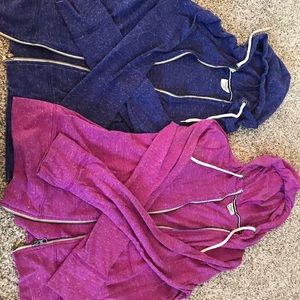 Pack of 2 Daskin zip up hoodies